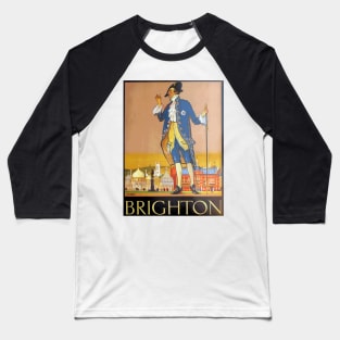 Brighton, England - Vintage Travel Poster Art Baseball T-Shirt